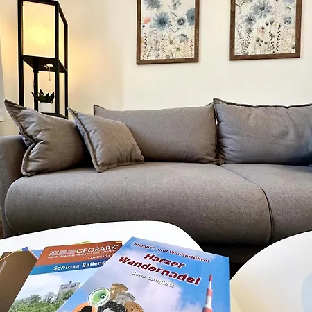 Am Harz Mit Kueche, Balkon, Waschmaschine, Parkplatz Mit Wallbox Ballenstedt